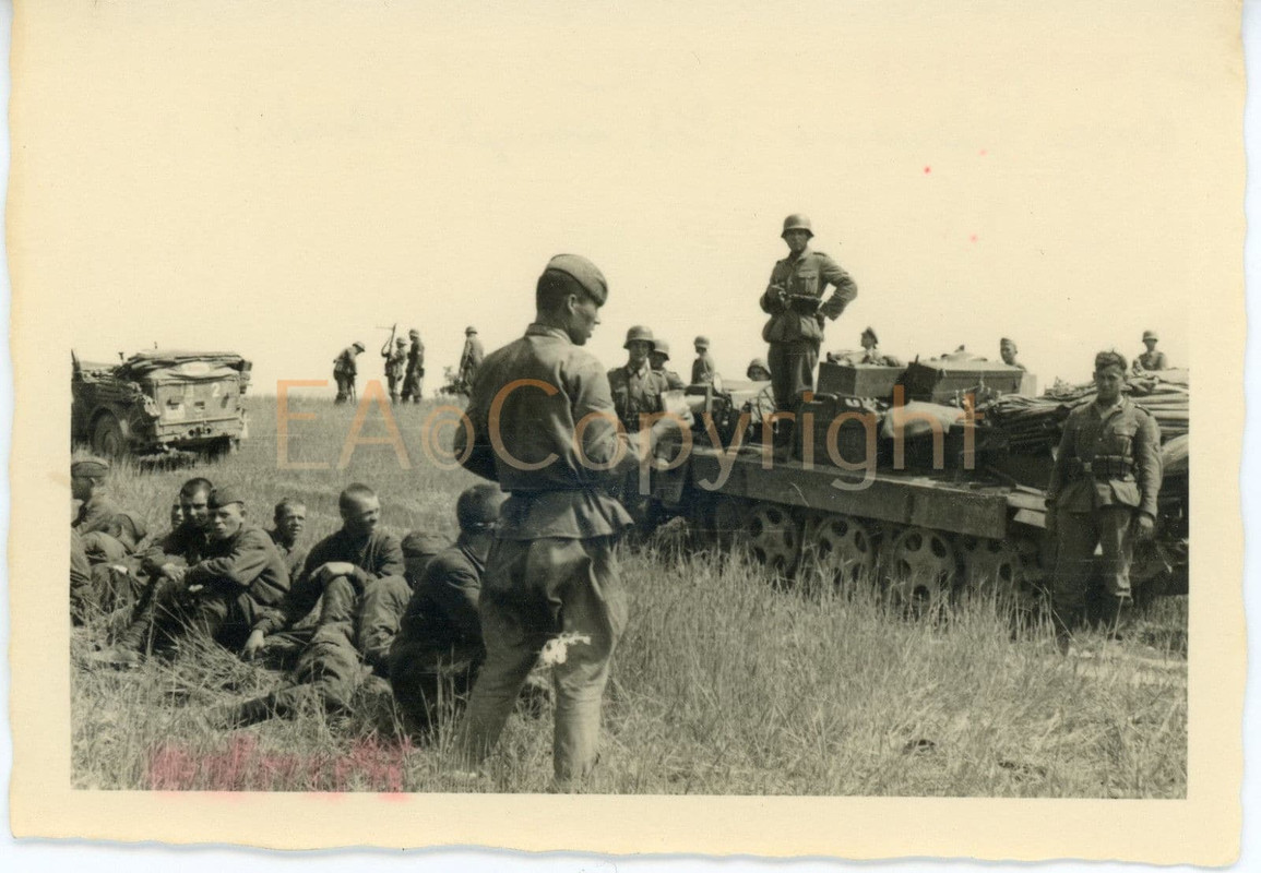 POW Gefangene Ostvölker Russland Halbkette Foto