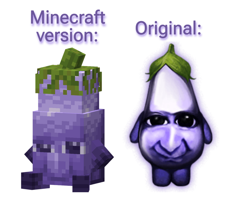 Eggplant Oni (Multipasta Fan Addon) Minecraft Texture Pack