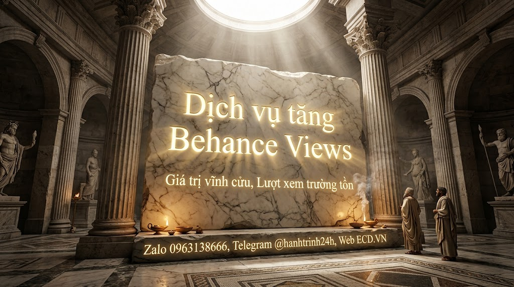 tăng behance views chất lượng project behance