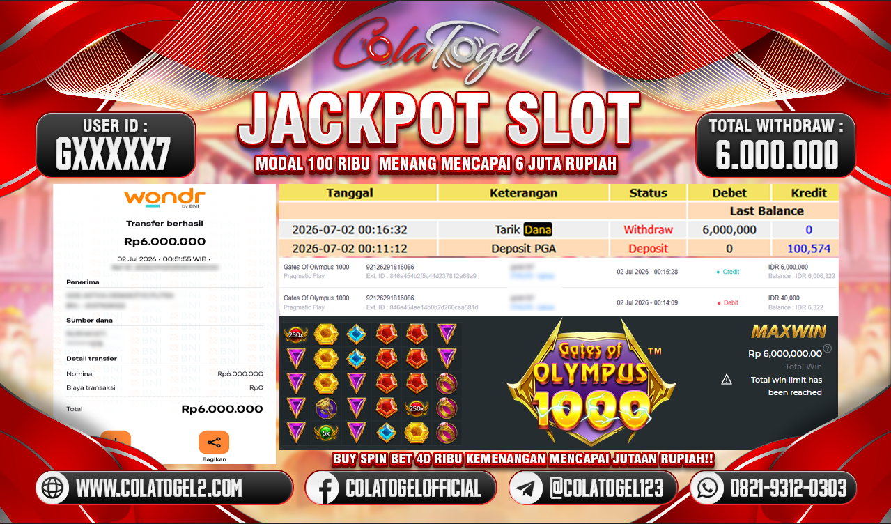 JACKPOT SLOT GACOR!!