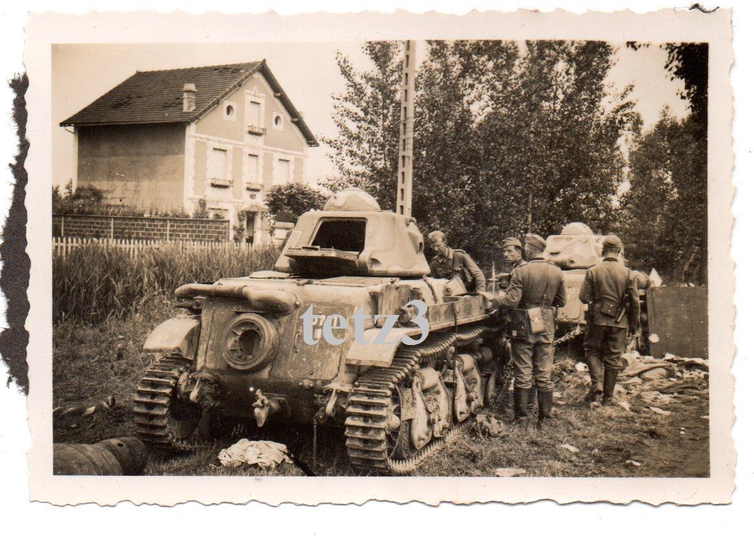 Belgien Frankreich 1940 zerstörter Panzer Tank S