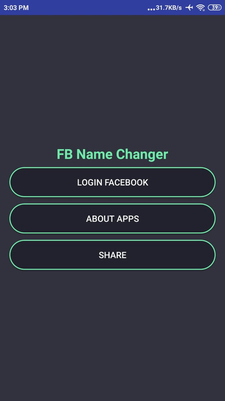 facebook name changer apk