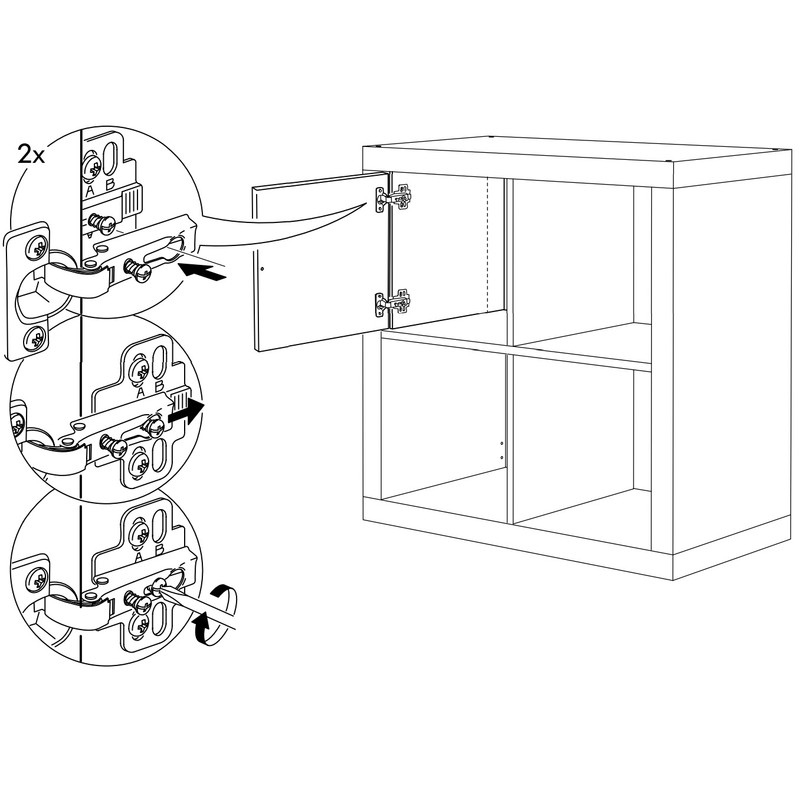 IKEA HINGES 4x Standard for KALLAX PAX BILLY OXBERG 109337 109336 109338 109221 eBay