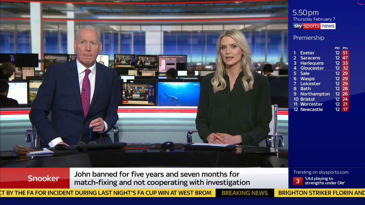 07 February - 17.00.00 - Sky Sports News At 5. A comprehensive r