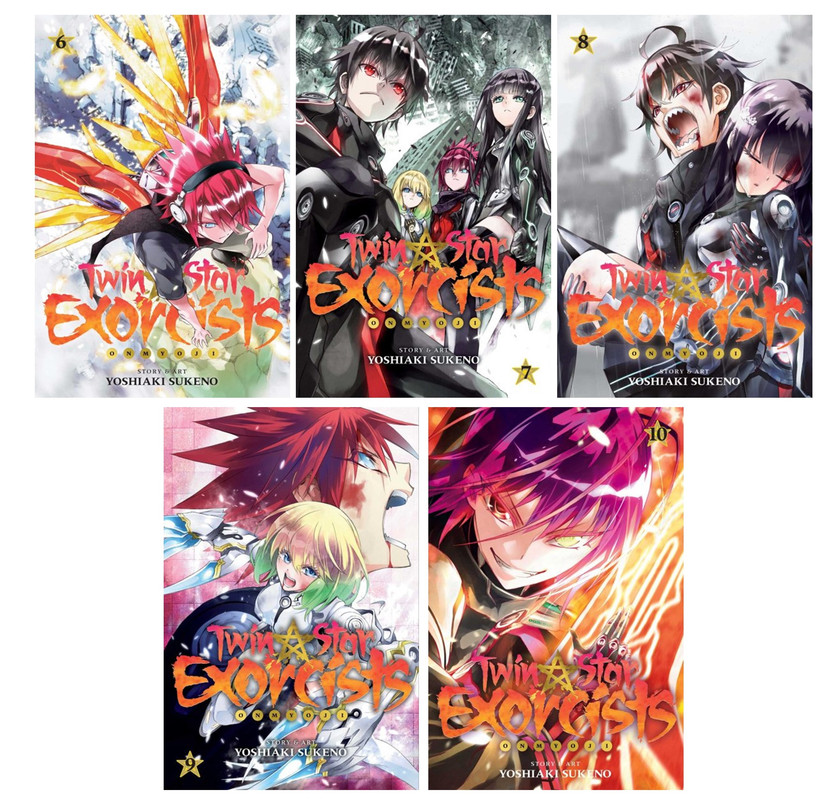 Twin Star Exorcists manga bundle volumes 3-6 by Yoshiaki Sukeno