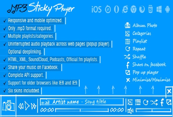 mp3 sticky player 