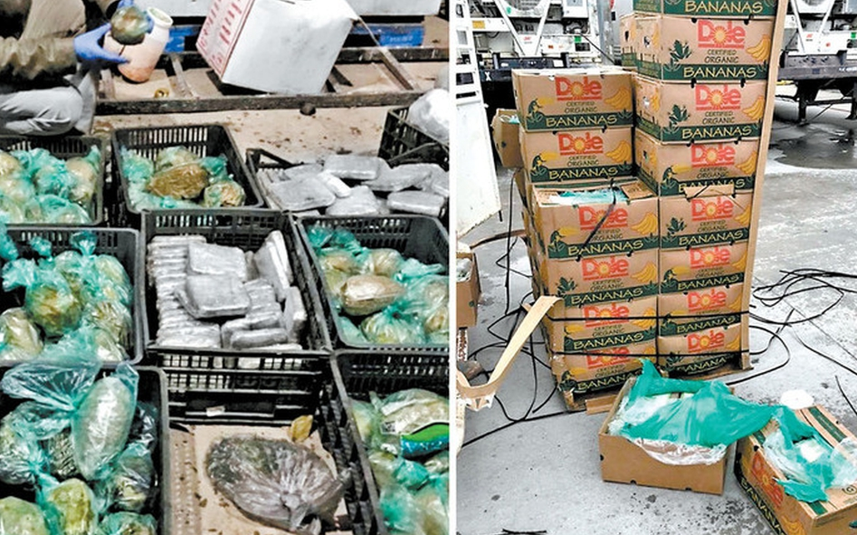 Decomisan frutas con cocaína; viajaban al mercado de Europa