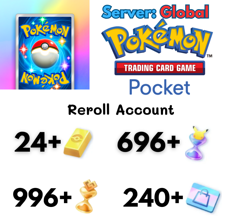 [Global] Pokémon Trading Card Game Pocket Reroll account 