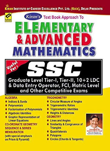SSC Elementary and Advanced Mathematics by Kiran Prakashan