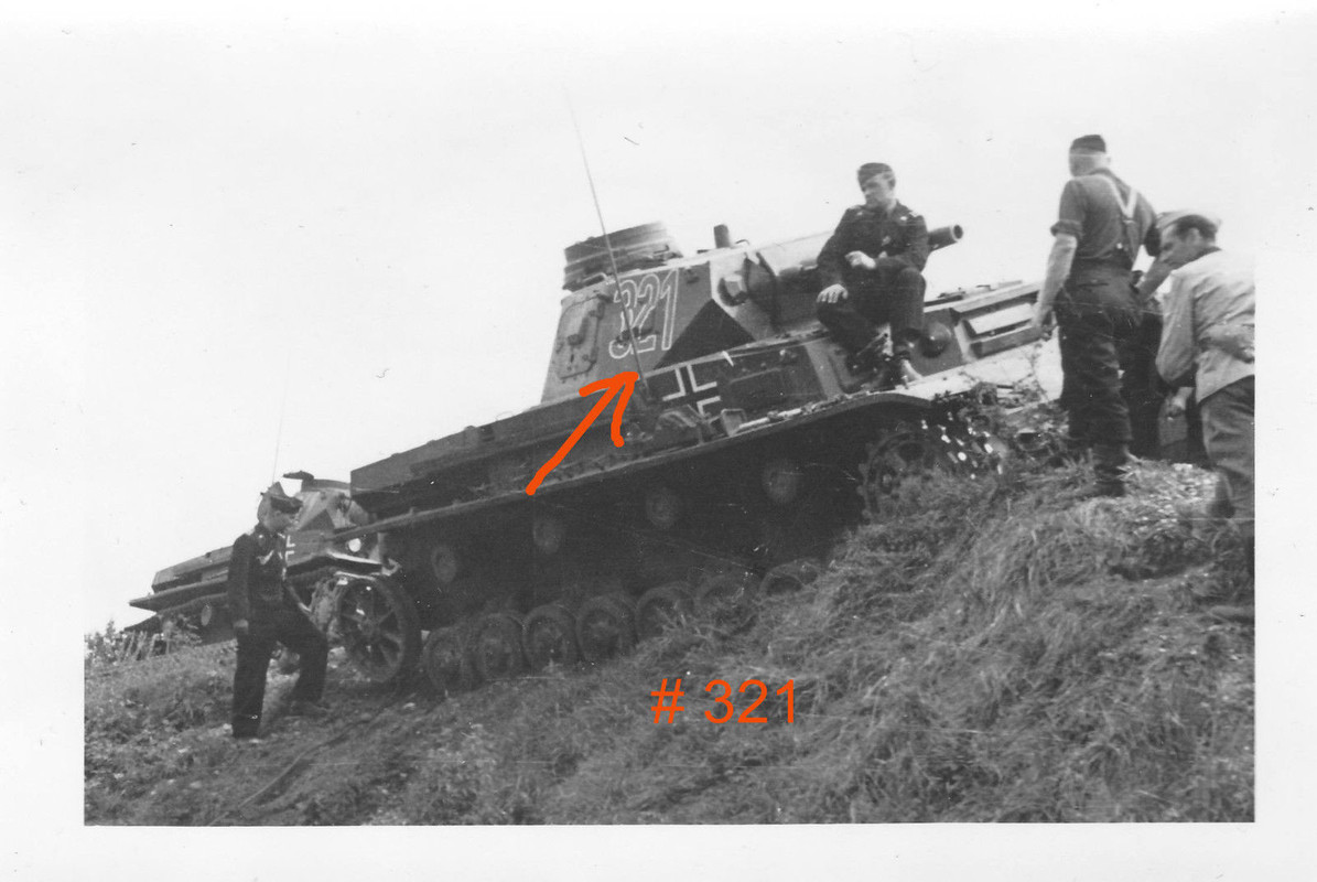 Panzer 4 P IV seltene Ausführung Kennung  321