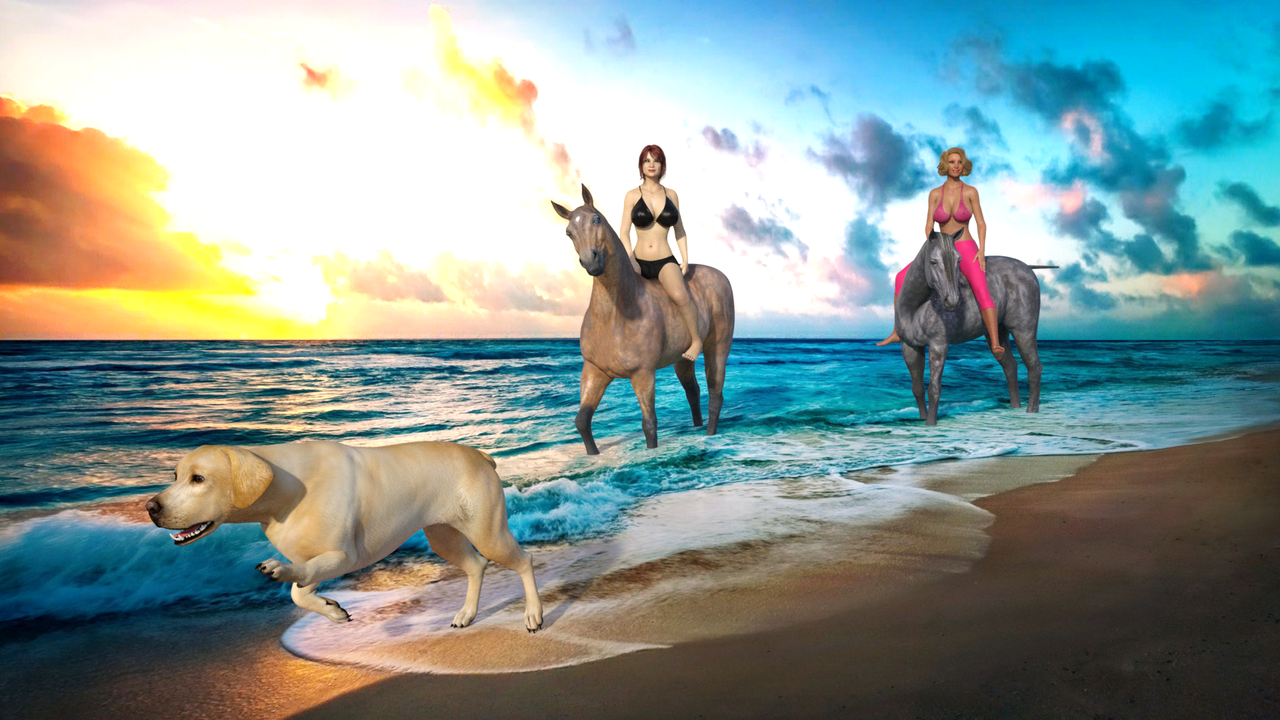 horse riding