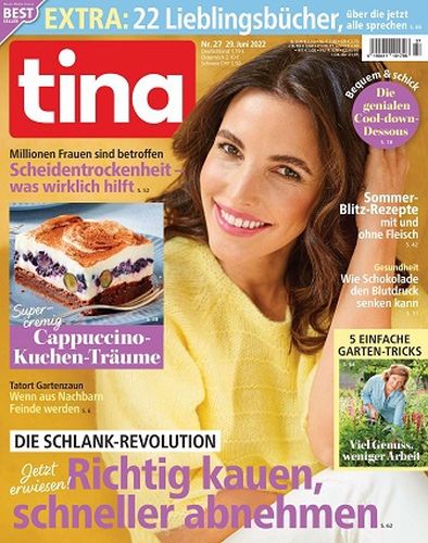 Cover: Tina Frauenmagazin No 27 vom 29 Juni 2022 Cover: Tina Frauenmagazin No 27 vom 29 Juni 2022