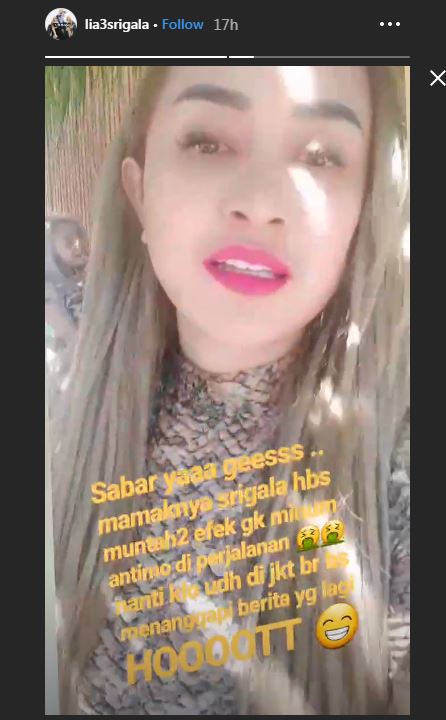 Insta Story Lia Ladysta
