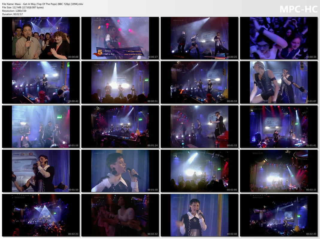 Maxx - Get-A-Way (Top Of The Pops) (BBC HD 720p) [26.05.1994]