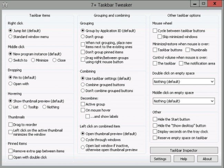 7+ Taskbar Tweaker 5.12.1 Multilingual