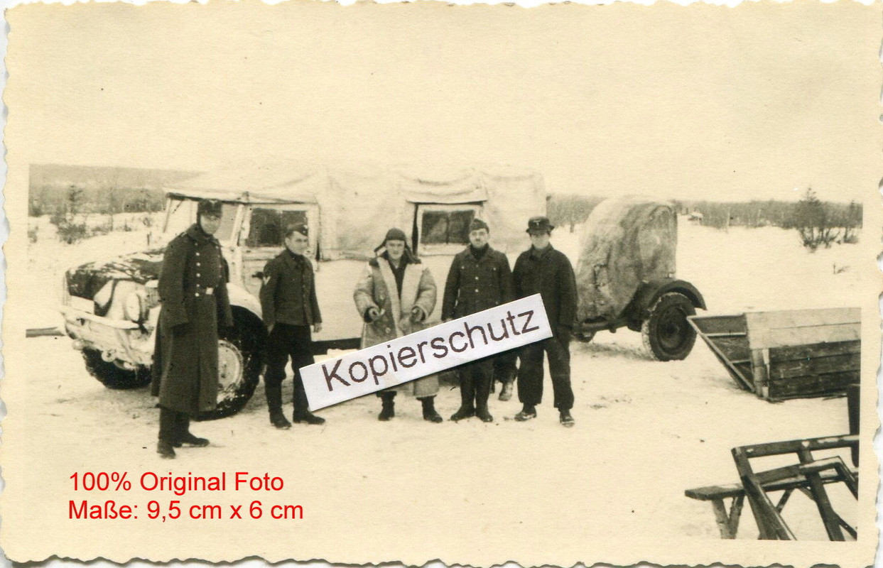 Wehrmacht Fahrzeug in Rußland Wintertarn weiße Farbe