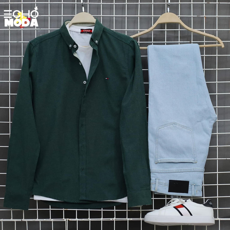 طقم ملابس رجالي مثالي لفصل الصيف: قميص وبنطلون بألوان مريحة وجذابة طقم ملابس رجالي مثالي لفصل الصيف: قميص وبنطلون بألوان مريحة وجذابة