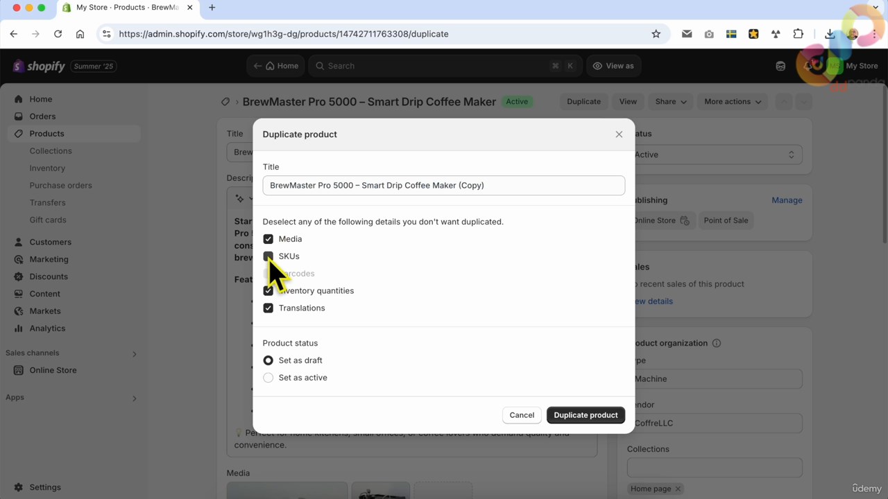 2 How to Duplicate a Product 0001 screenshot