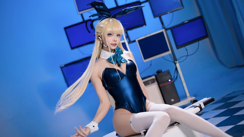 艾西Aiwest 小时兔女郎Cosplay写真图集 兔女郎主题高清图集 35P (394.4M)插图4