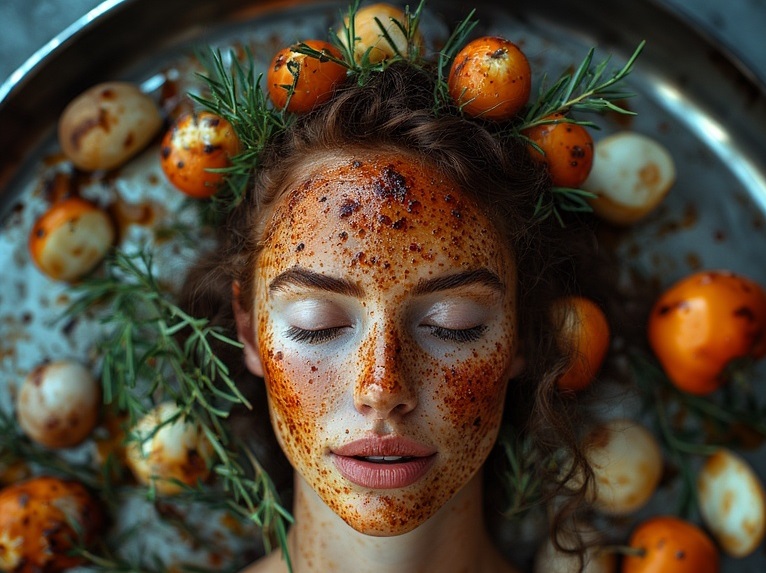 Garden wedding nude head Redhair 0 01