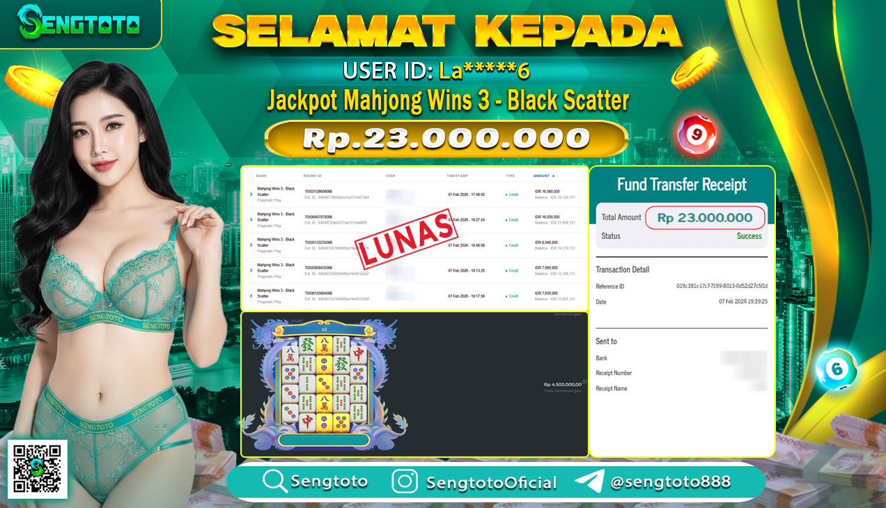 BUKTI PEMBAYARAN SLOT MAHJONG WINS 3- BLACK SCATTER