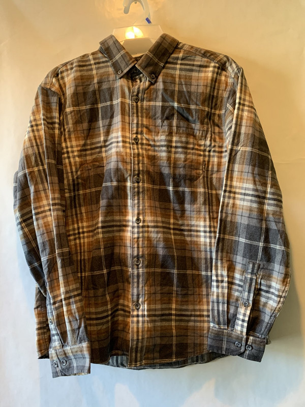 EDDIE BAUER EDDIE'S FAVORITE FLANNEL CLASSIC FIT SHIRT PLAID