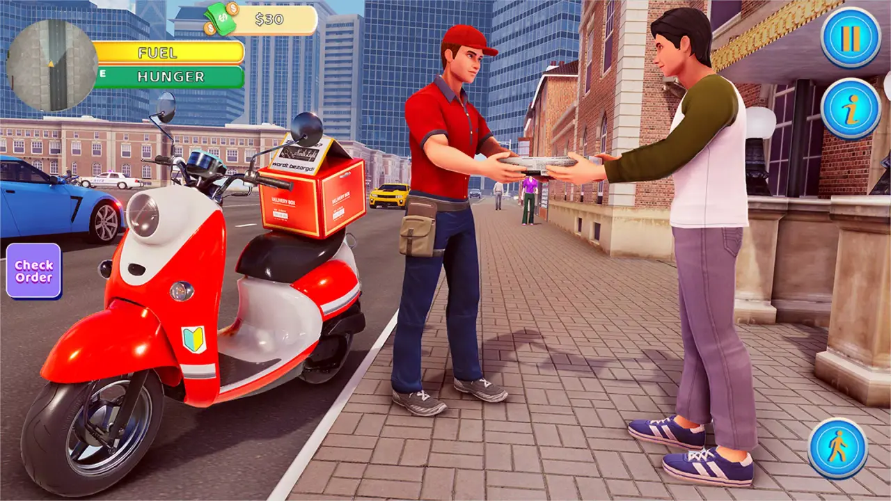 Food Delivery Boy Bike Game 3D Apk