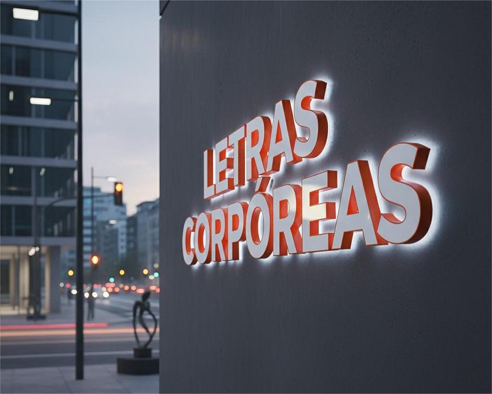 Letras corpóreas 3D