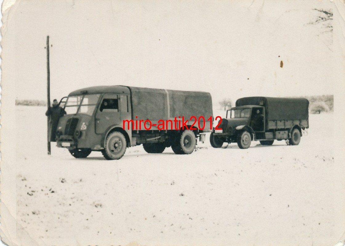 Foto, Soldat aus Müsen, 6A.R.9, Beute Lkw