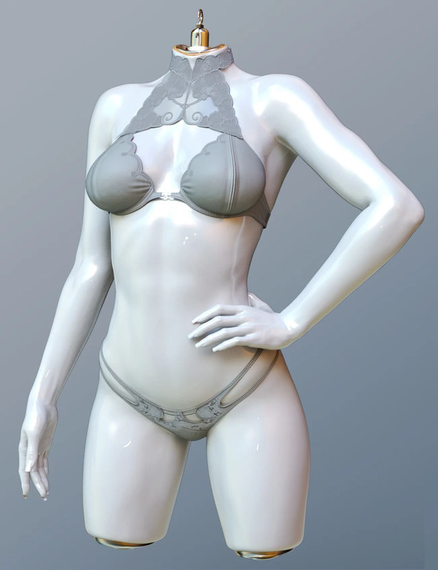 X-Fashion Feminine Lace Lingerie for Genesis 9