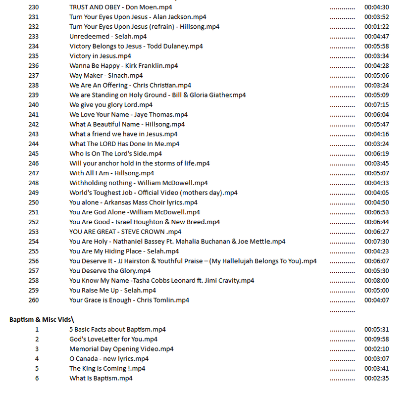 VA Christian Music sample 3