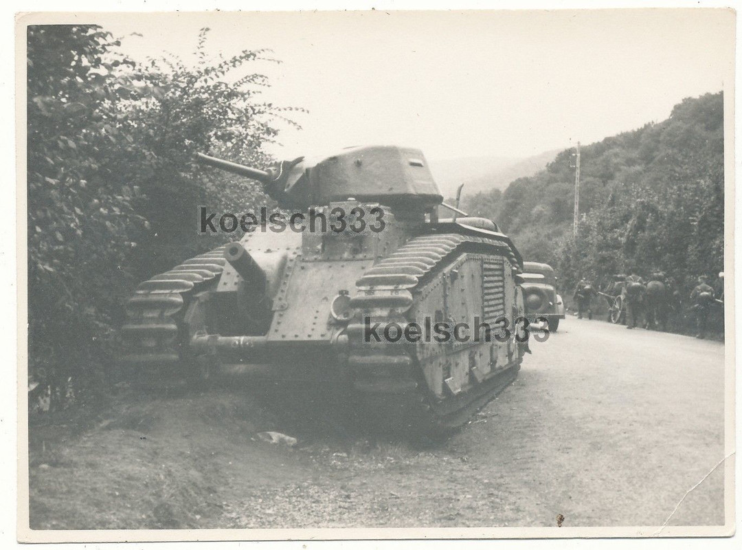 Foto französischer Char B 1 Tank ALGER No. 518 B