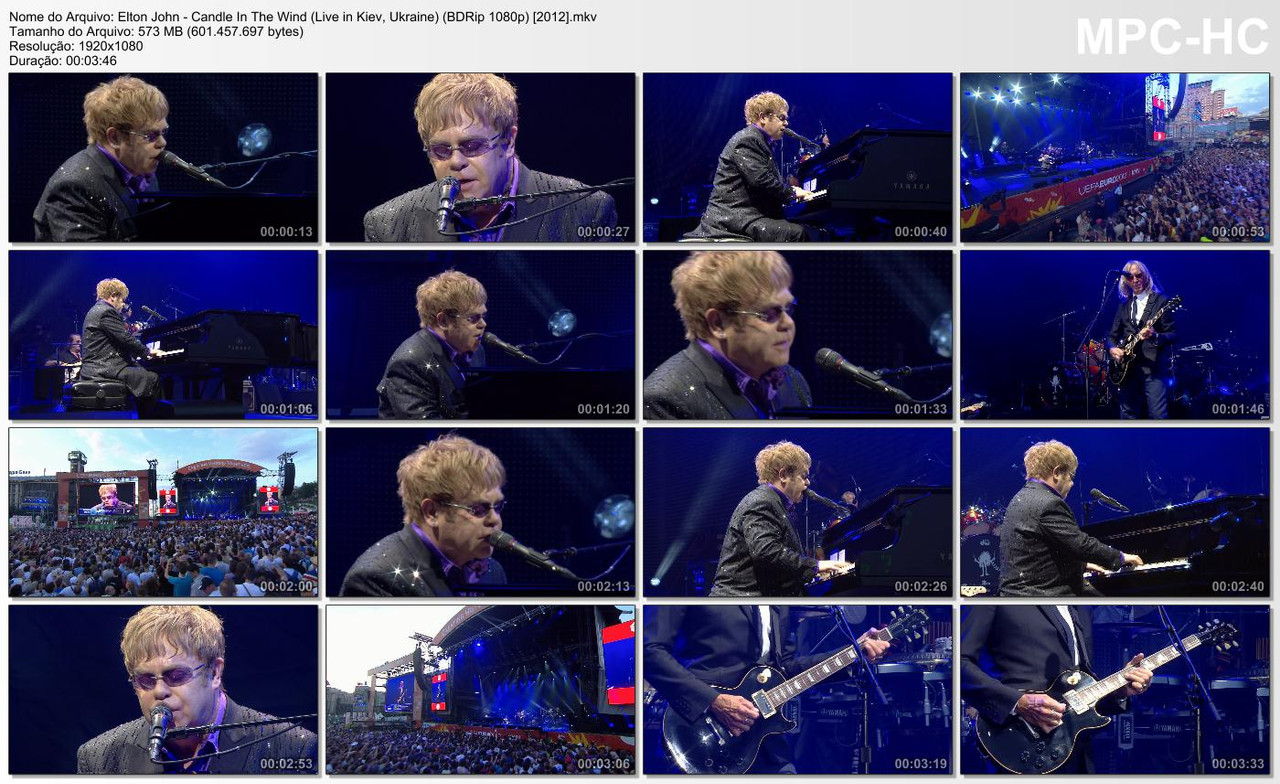 Elton John - Candle In The Wind (Live in Kiev, Ukraine) (BDRip 1080p) [2012]