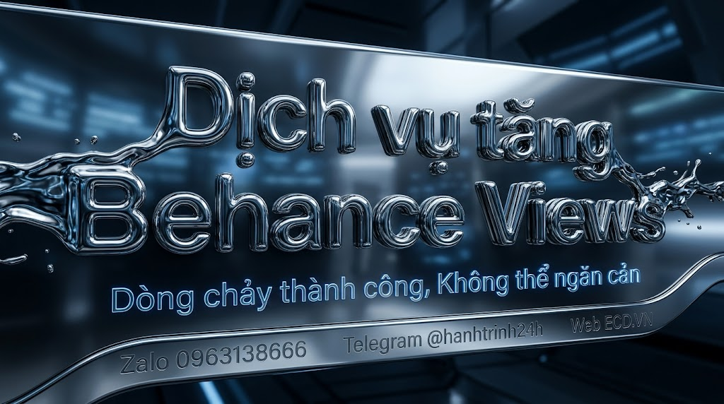 tăng behance views organic cho project