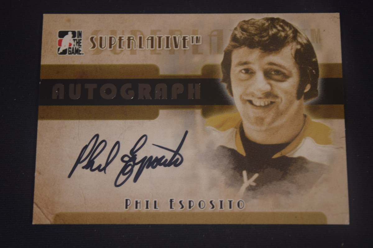 Phil Esposito 2007-08 In the Game Superlative Autograph Signature Silver /50 - Picture 1 of 2