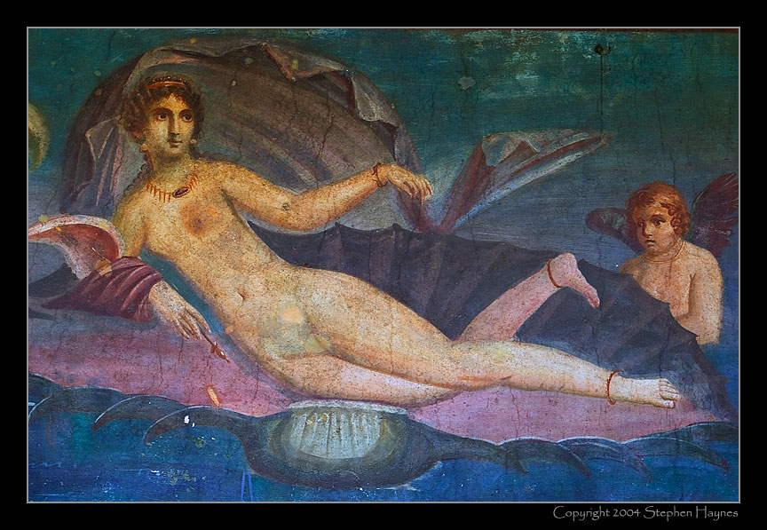 Aphrodite Anadyomene from Pompeii