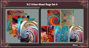 N.Z. Urban Moari Rugs 4X3 Set A