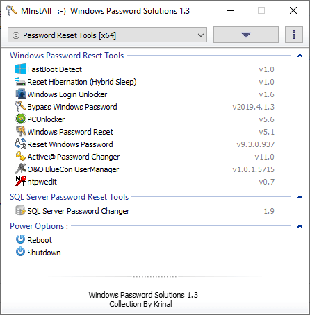 Windows Password Solutions v1.3