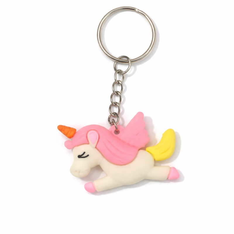 Small Unicorn With Pink Mane Keychain Pink