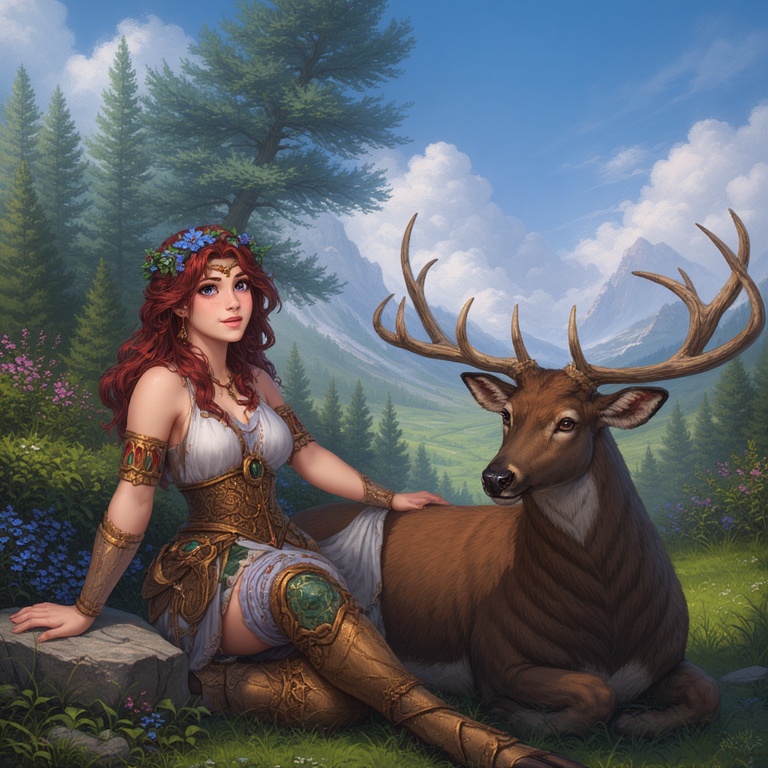 Goddess-Diana-with-a-Stag-brea-4