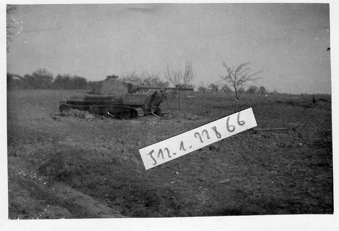 Panzer Panther zerstört Westdeutschland 1945 1