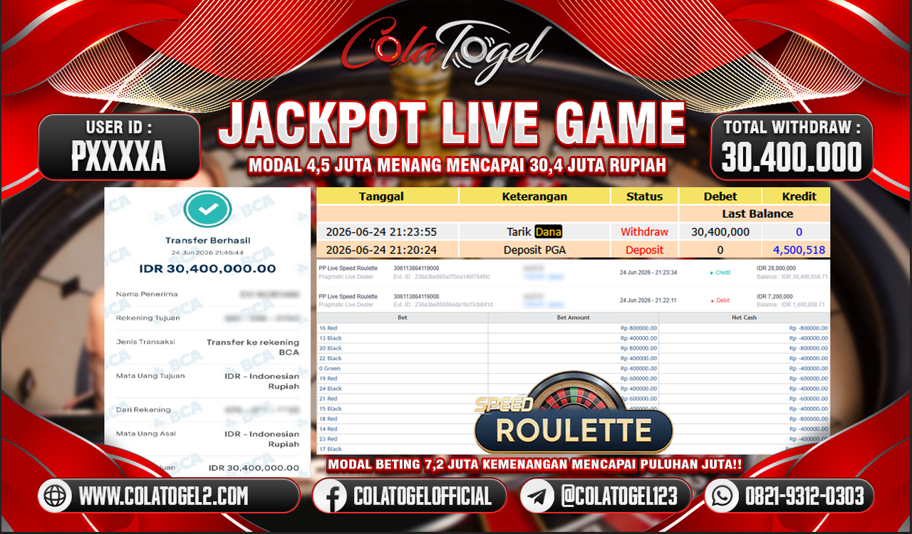 JACKPOT LIVE GAME!!