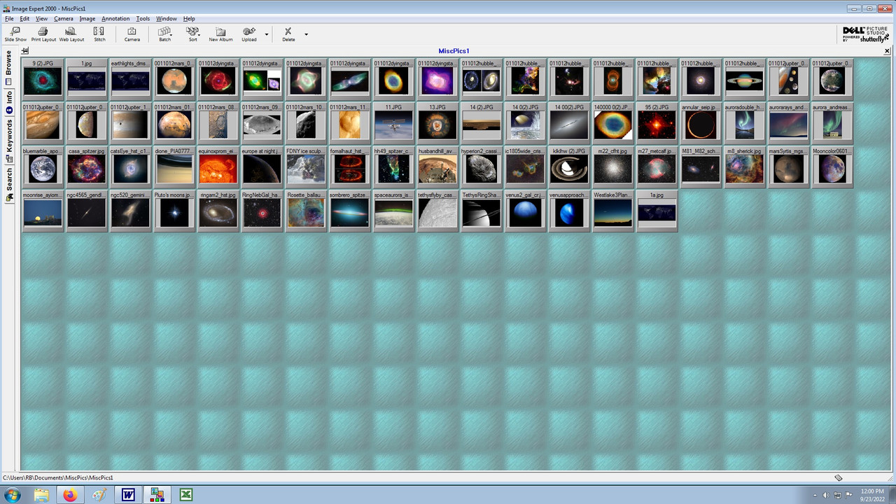 38d(image expert 2000 screen (stars)