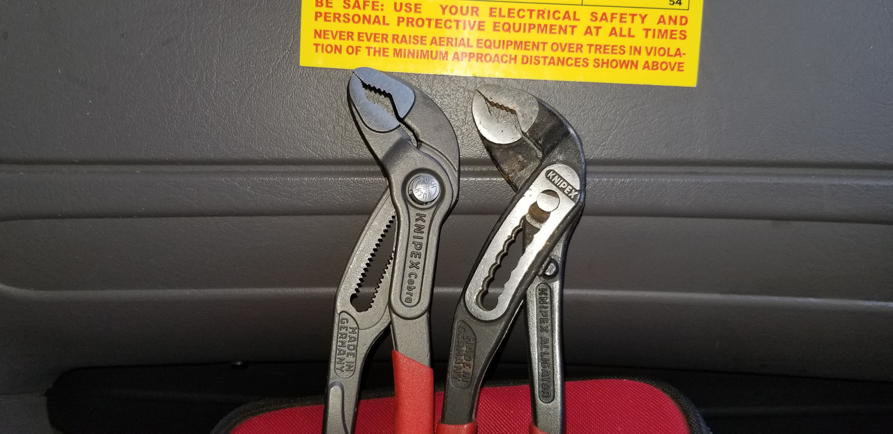 Knipex Cobra - 15 year daily use vs new : r/Plumbing
