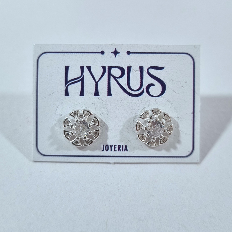 Aretes brillante - raya #00224
