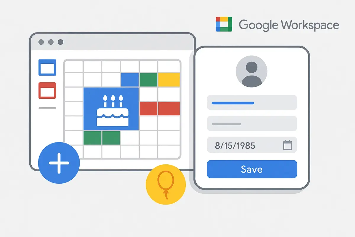 Add Users Birthday Google Workspace