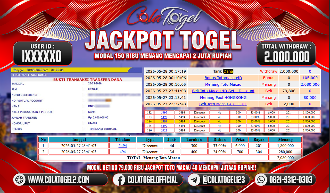JACKPOT HONGKONG LOTTO!!