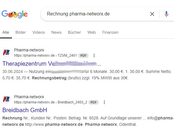 Rechnungen in der Google-Suche