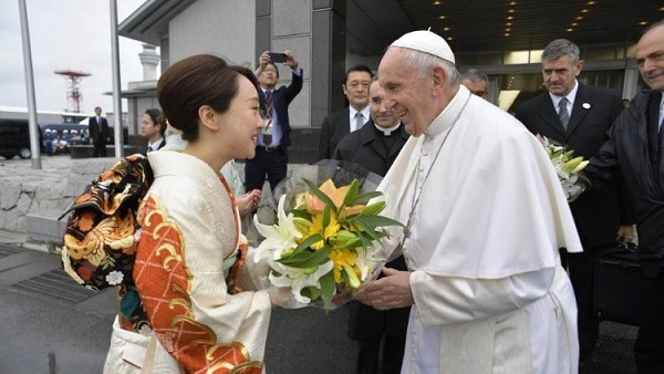 Monsignor Sakai: il Papa e il suo forte impatto sul popolo del Giappone dans Articoli di Giornali e News Il-santo-padre-in-Giappone
