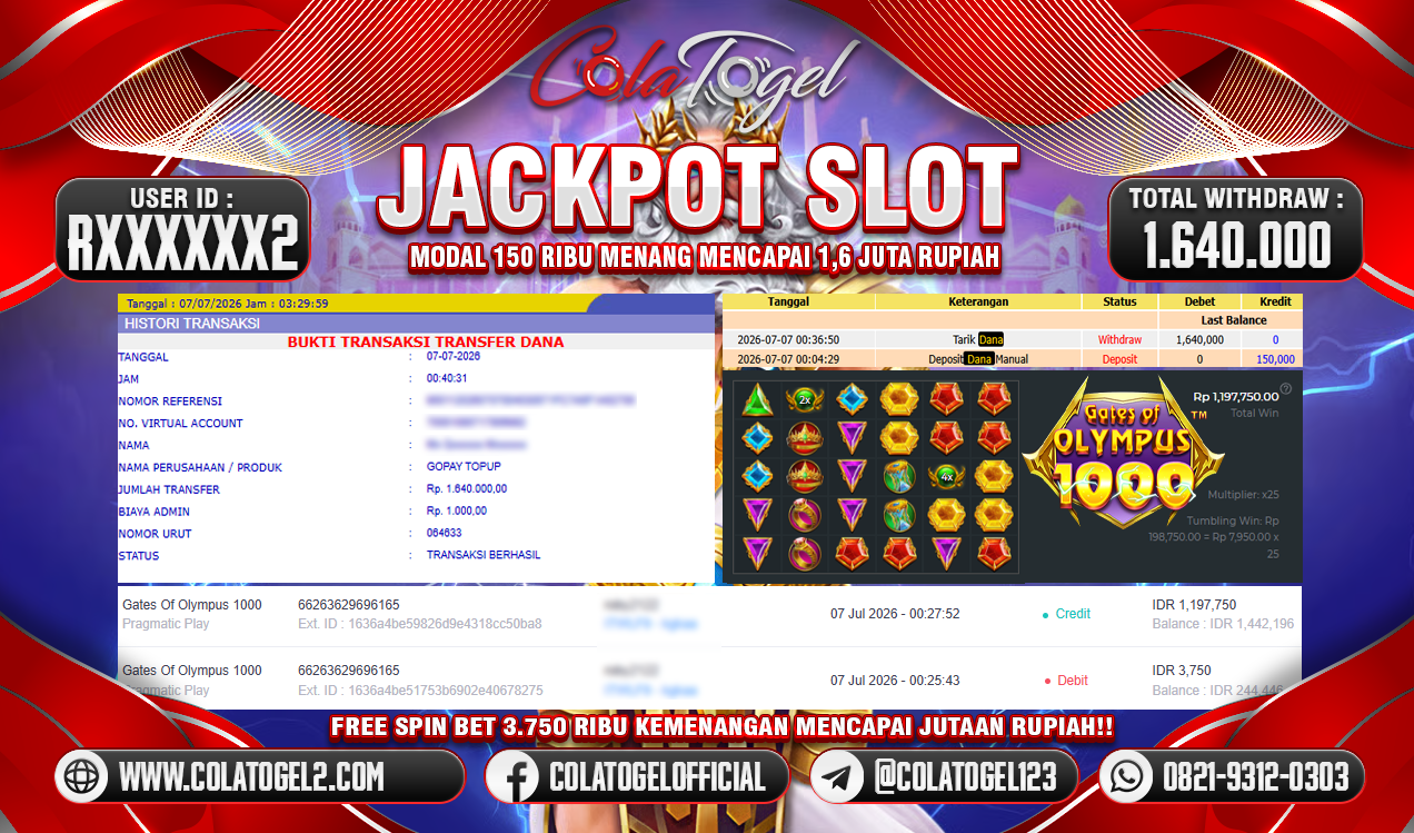 JACKPOT SLOT GACOR!!